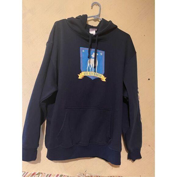 Ted Lasso Hoodie Sweatshirt Navy XXL AFC RICHMOND Jerry Leigh - Picture 1 of 10